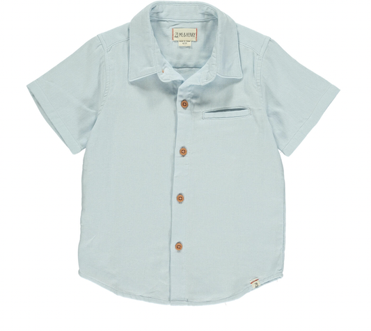 Newport Pale Blue Woven Shirt