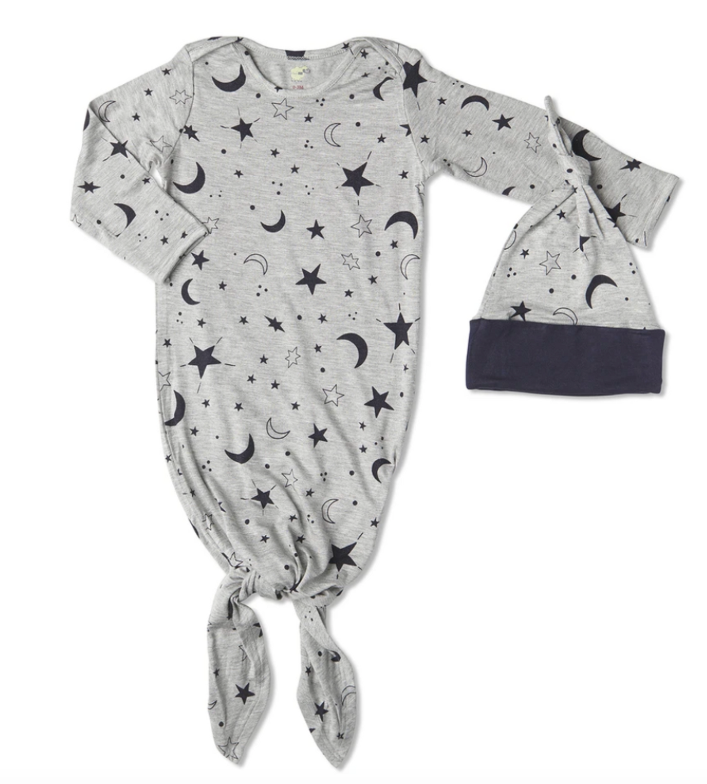 TWINKLE NIGHT KNOTTED GOWN W/HAT