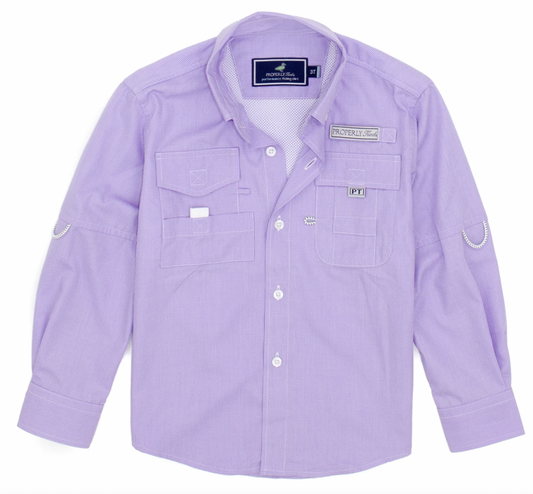 PT PURPLE PERFORMANCE FISHING SHIRT