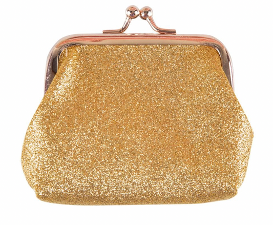 Gold Glitter Coin Purse