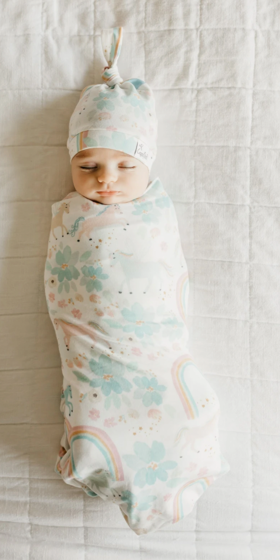 CP Whimsy Knit Swaddle Blanket