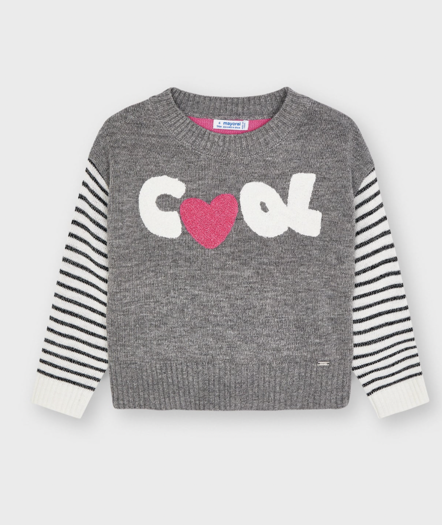 Cool Black Pink Grey Sweater