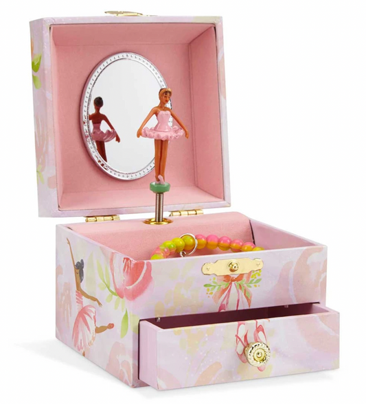 Brunette Ballerina Musical Jewelry Box