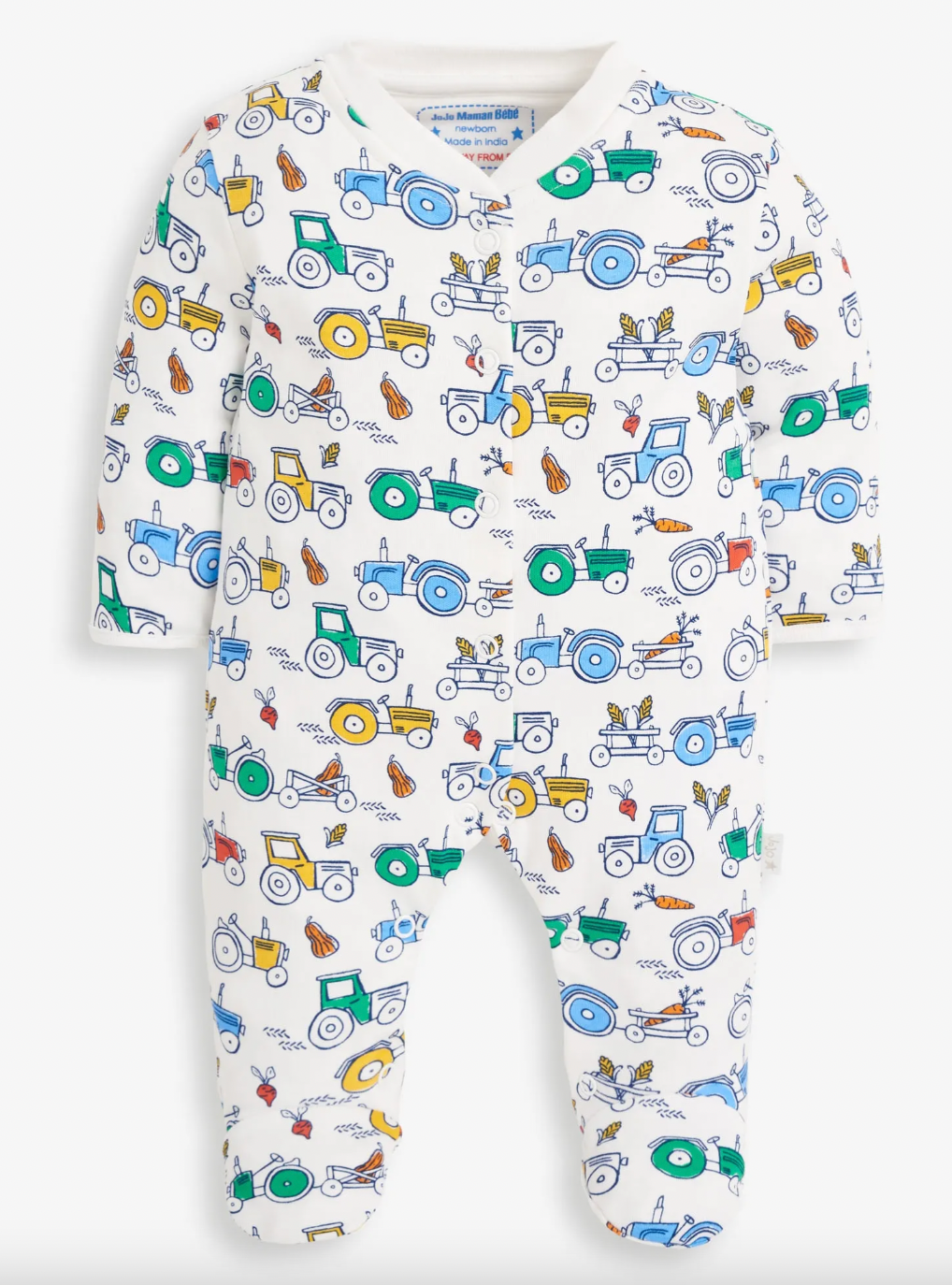 Tractor Print Sleepsuit