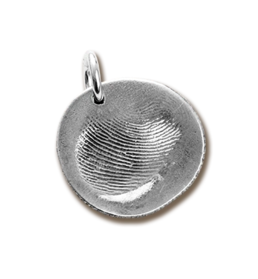 FINGERPRINT PENDANT
Custom Silver Fingerprint Pendant