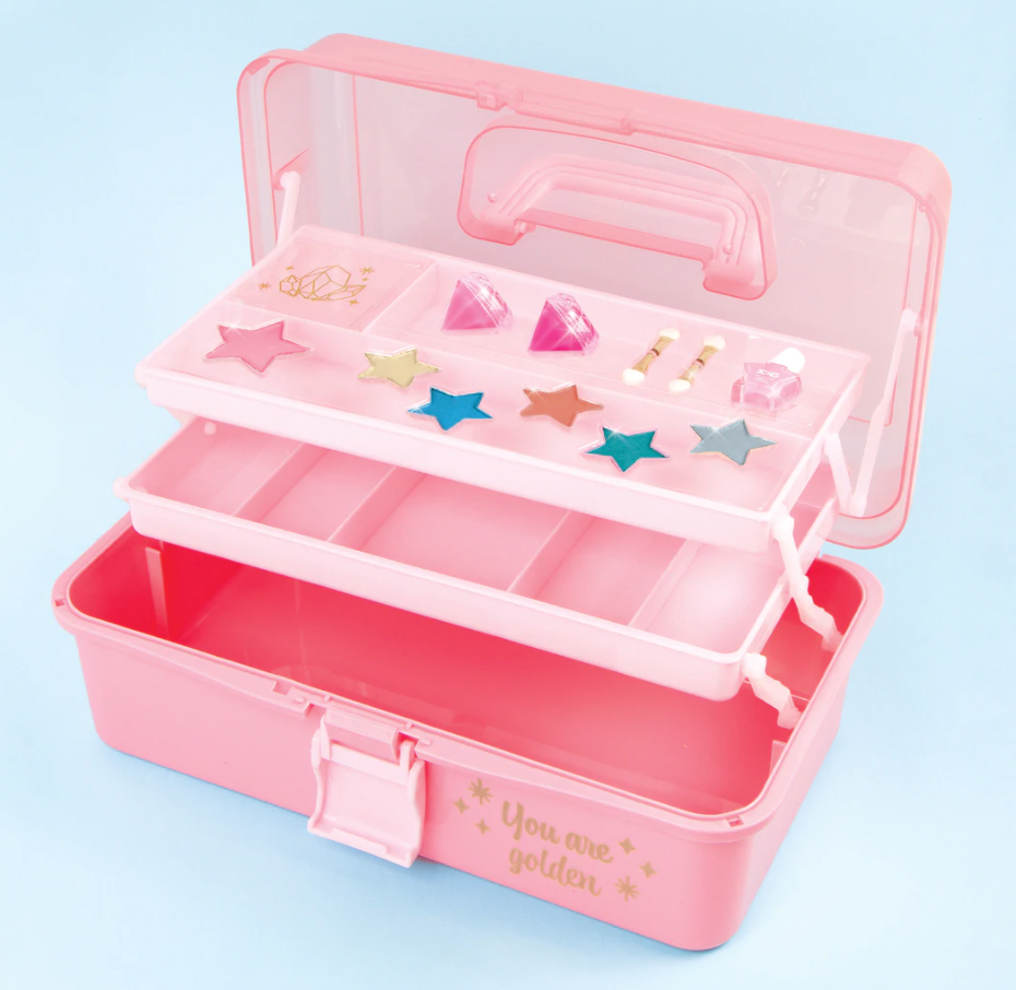 You are Golden Makeup Storage Case