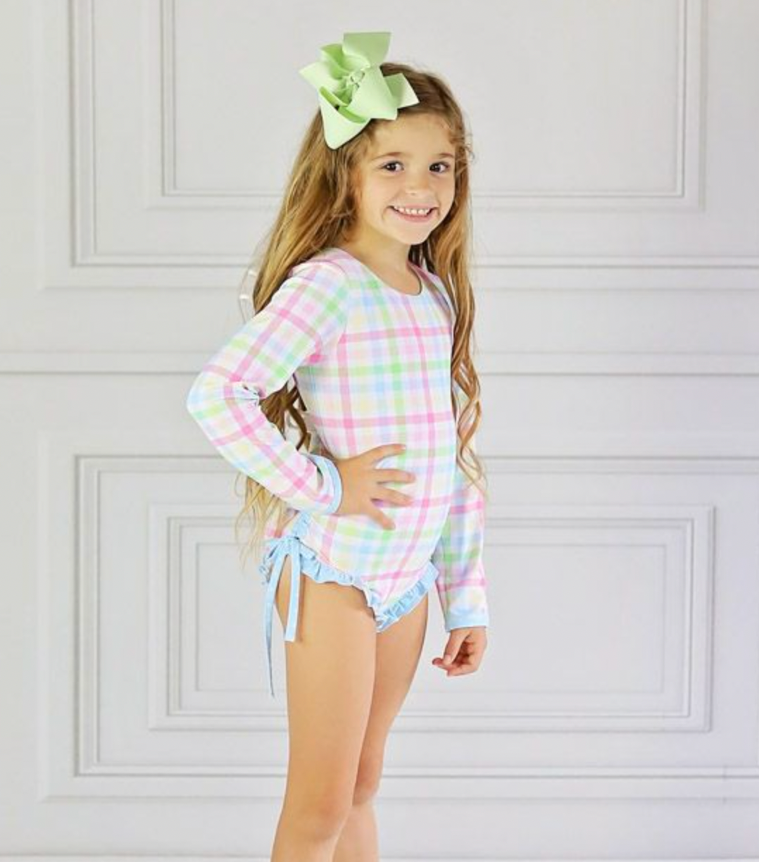 Pastel Patchwork Rashguard Swimmy
