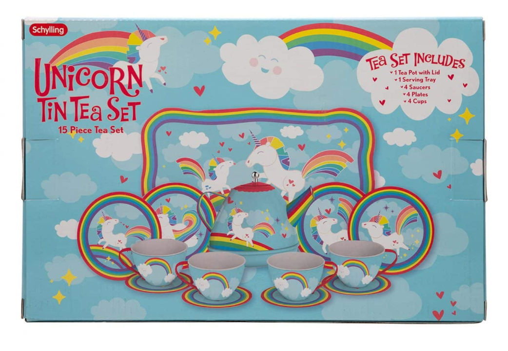 Unicorn Tin Tea Set