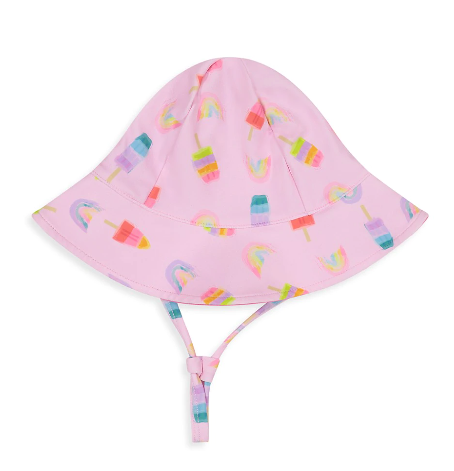 Girls Popsicle 2 pc Sun Hat & Swim Set