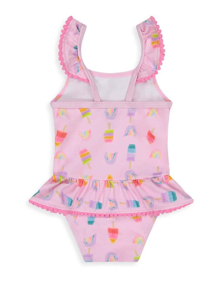 Girls Popsicle 2 pc Sun Hat & Swim Set