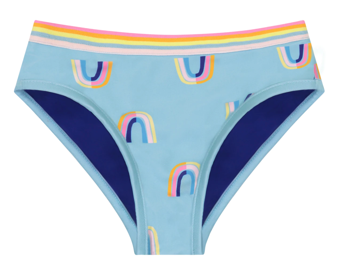 Girls Aqua Rainbow 2pc. Swimsuit