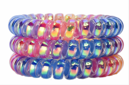 Rainbow Hair Ties- Pack Of 3