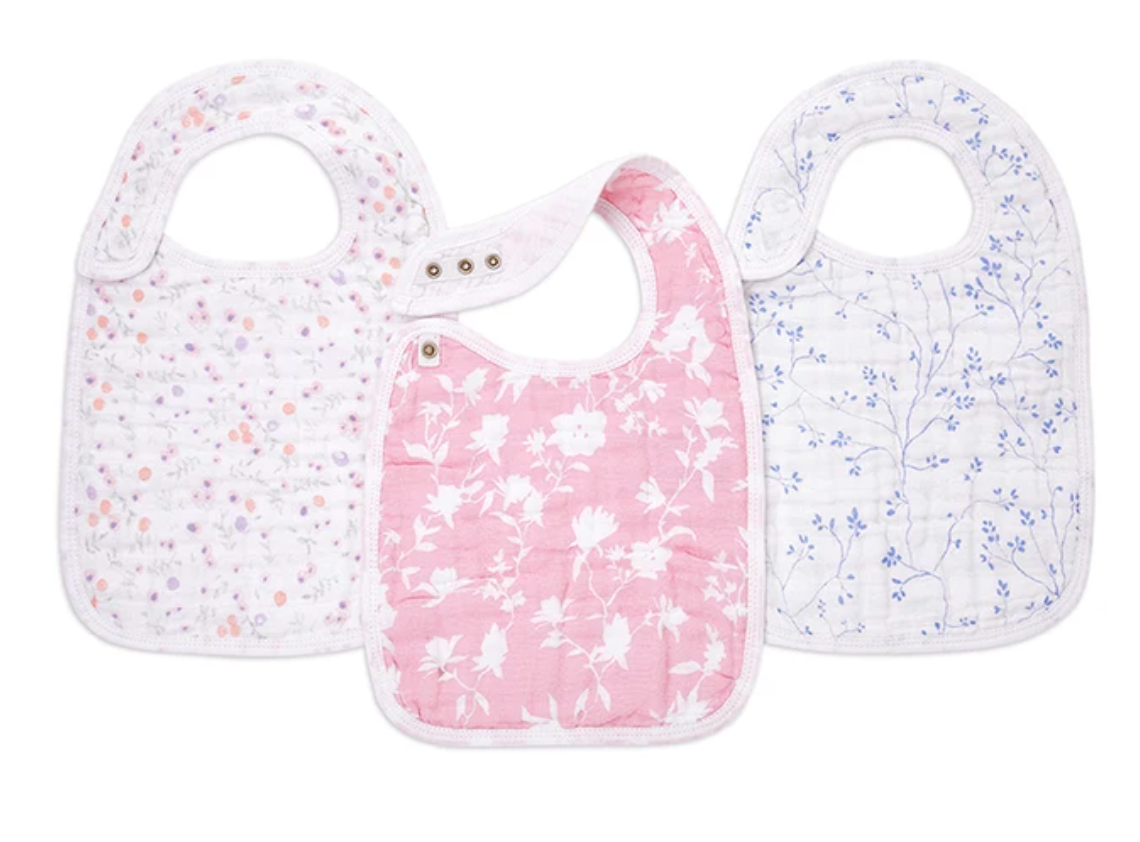 Ma Fleur Classic Snap Bibs 3pk