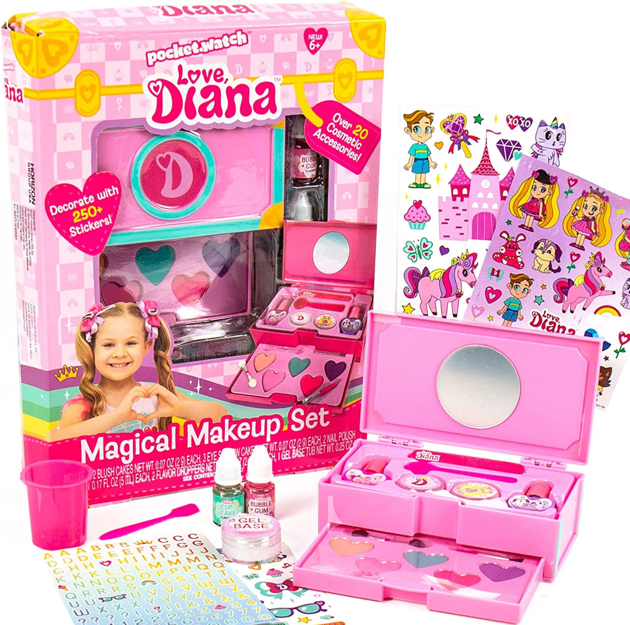 Girls Makeup Set Creative 3-layer Cake Design Pretend Play Toy Cosmetic Toy  - Walmart.com