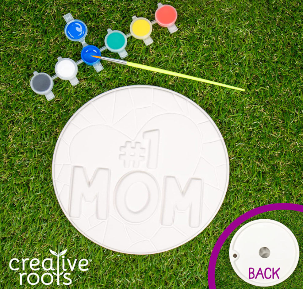 Creative Roots Paint Your Own No.1 MOM Stepping Stone