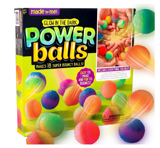 GLOW IN THE DARK BOUNCY POWER BALLS