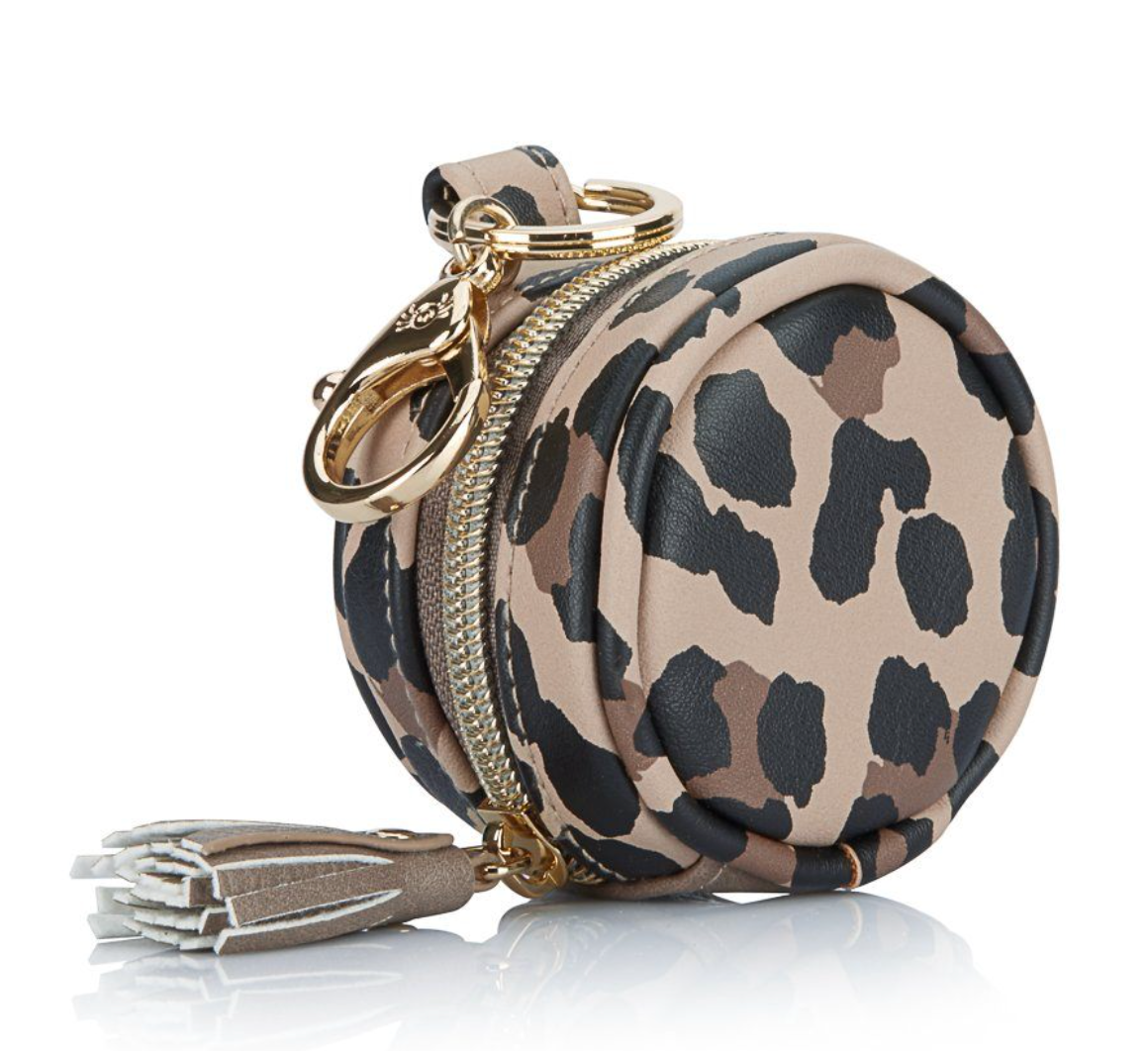 Leopard Diaper Bag Charm Pod Keychain