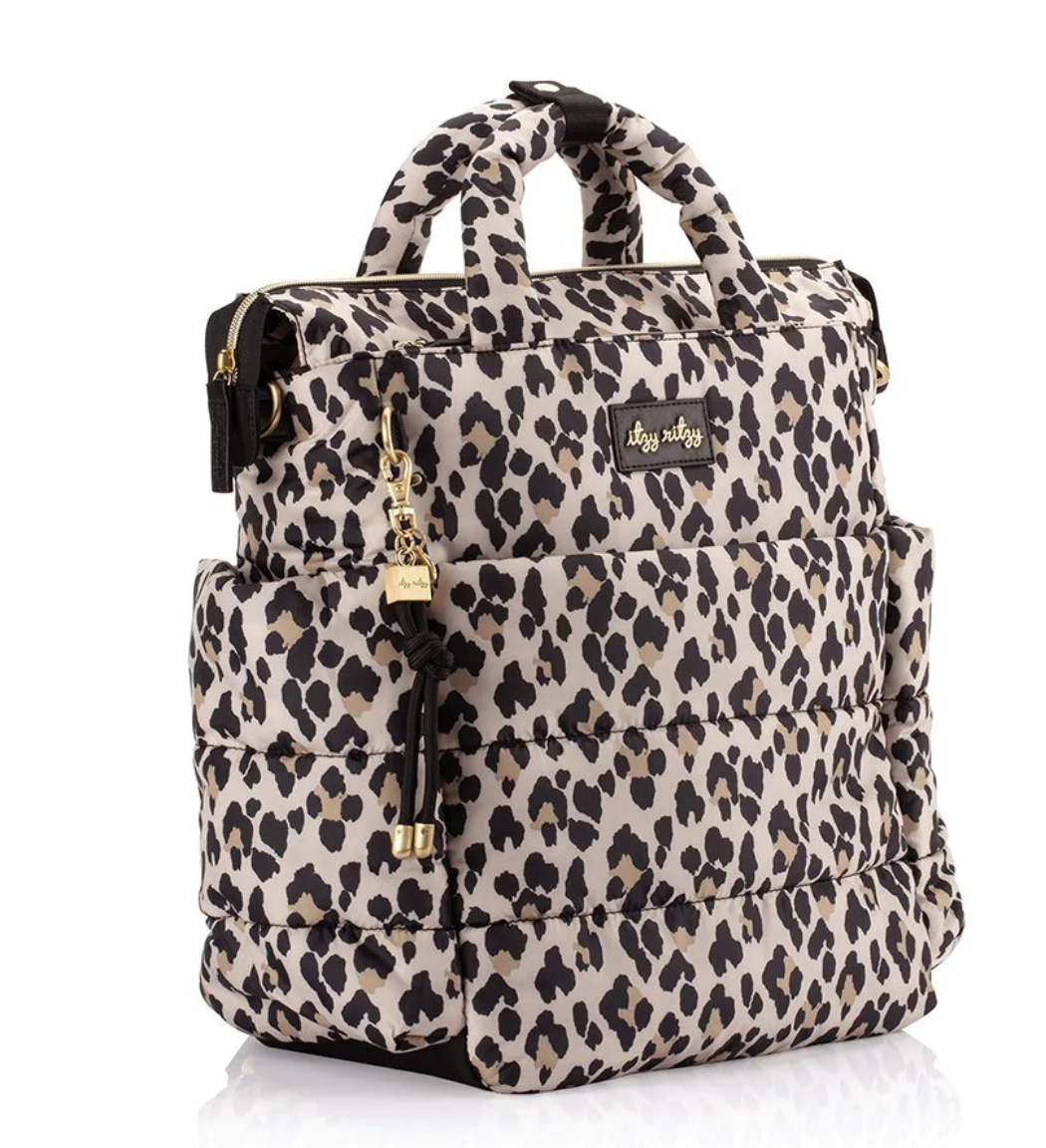 Dream Convertible Leopard Diaper Bag