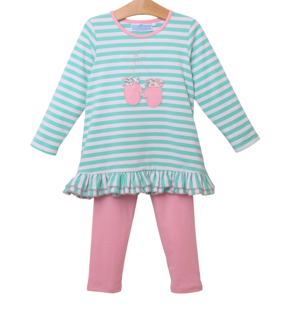 Mittens Ruffle Pants Set