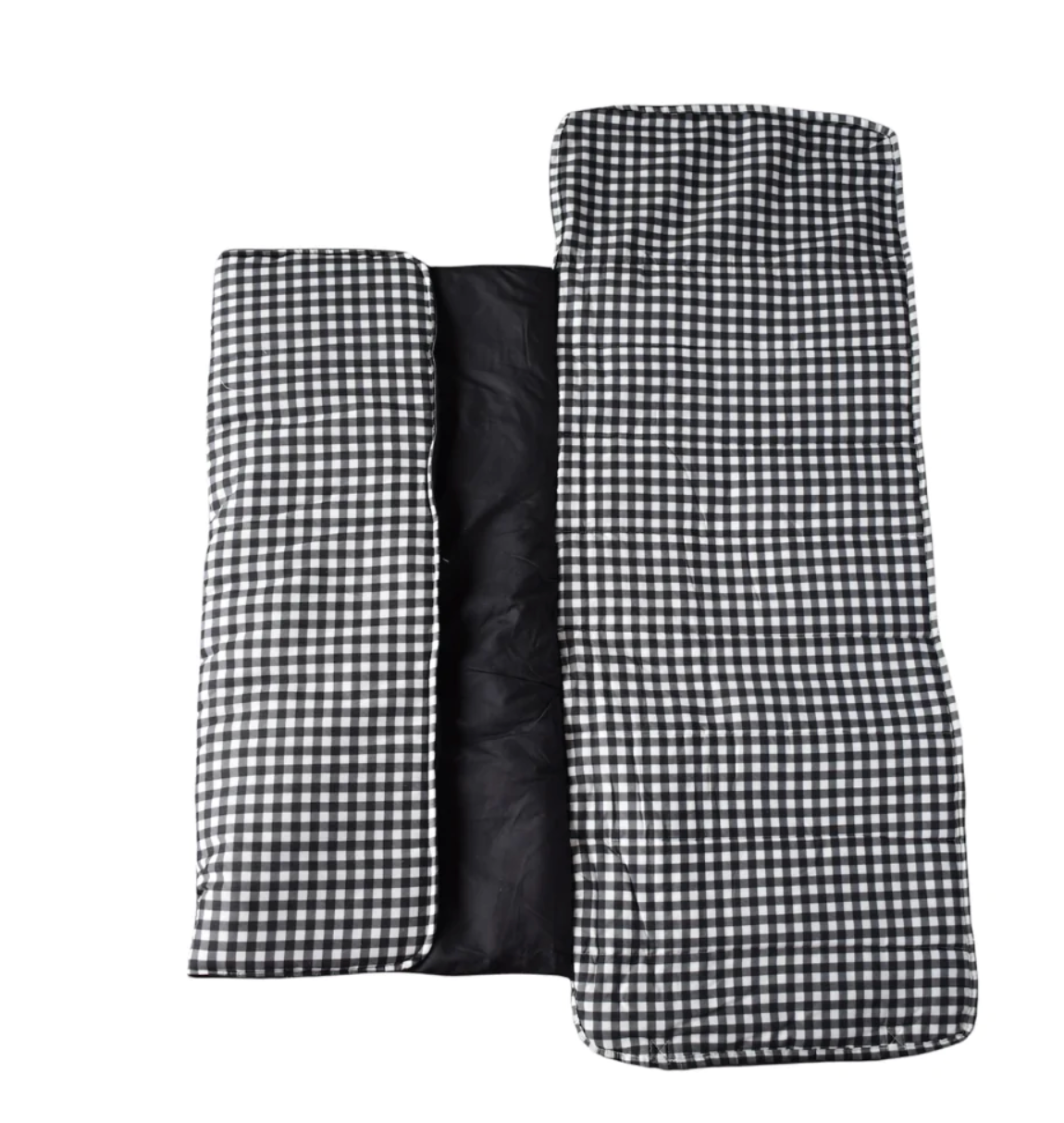 Black Gingham Nap Mat