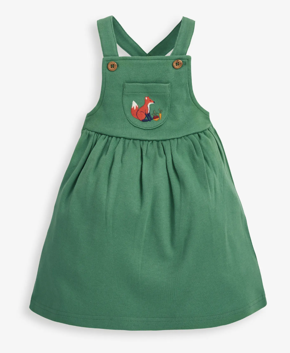 Vegetable Print Pinafore Set