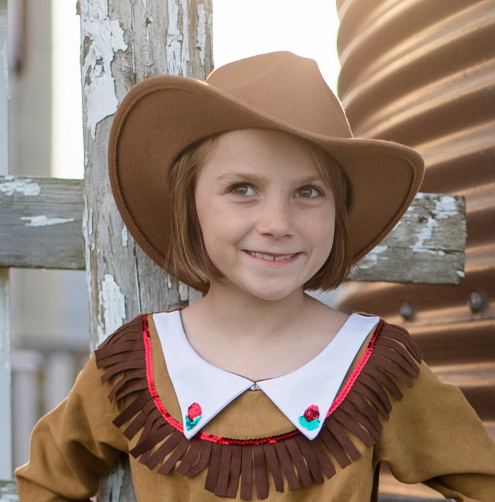 BROWN COWBOY HAT