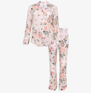 Posh Peanut Vintage Pink Rose Women's Relaxed Pant Luxe Loungewear