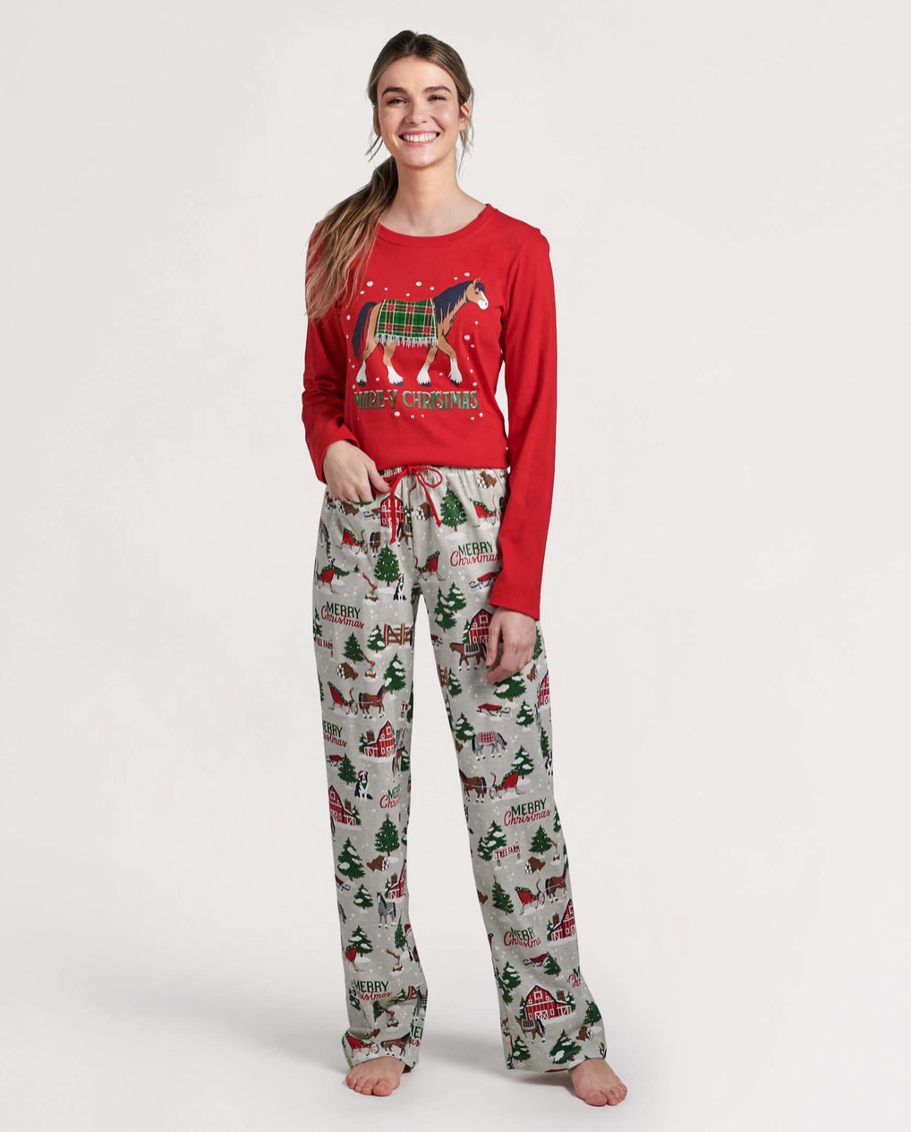 Country Christmas Women's Jersey Pajama Pant