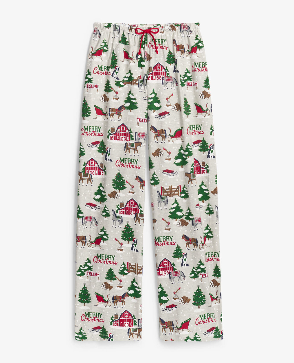 Country Christmas Women's Jersey Pajama Pant