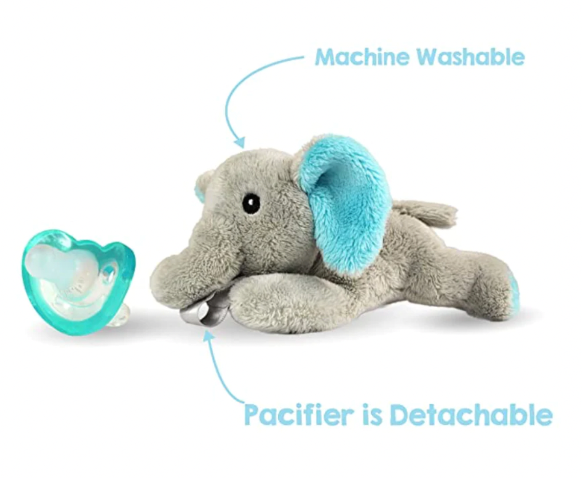 Elfy Elephant Razbuddy Paci Holder