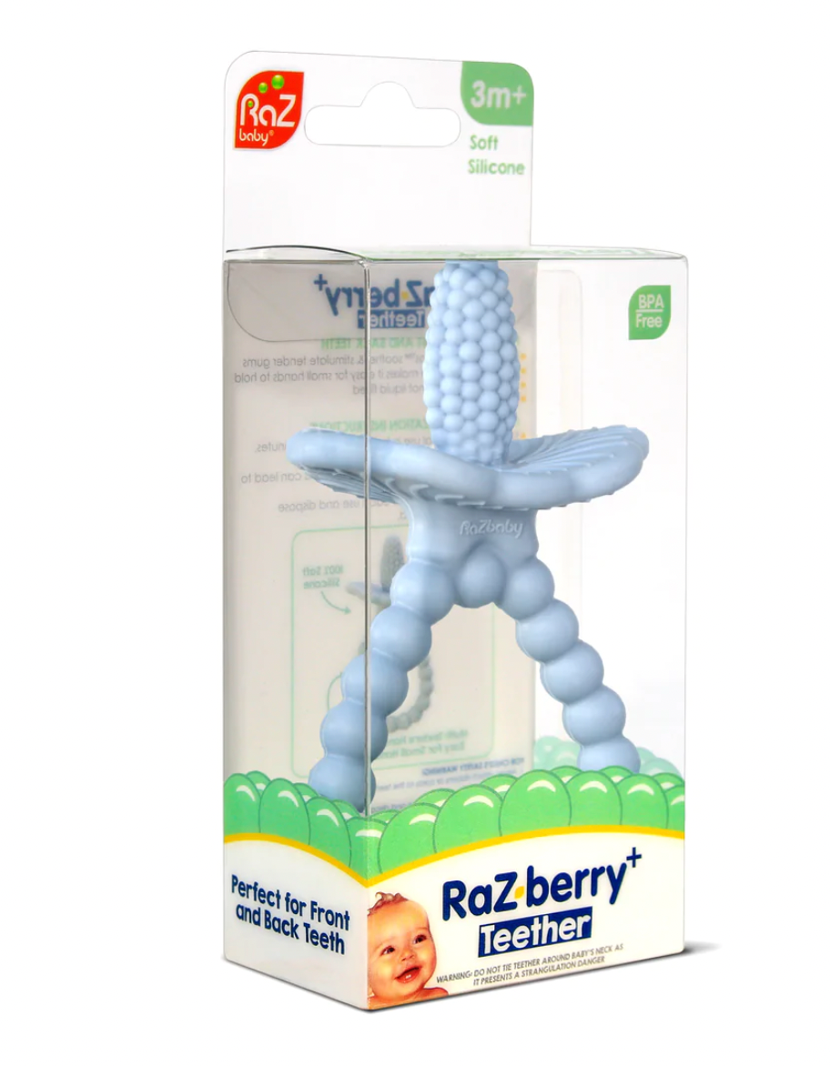 Blue Razberry Silicone Teether