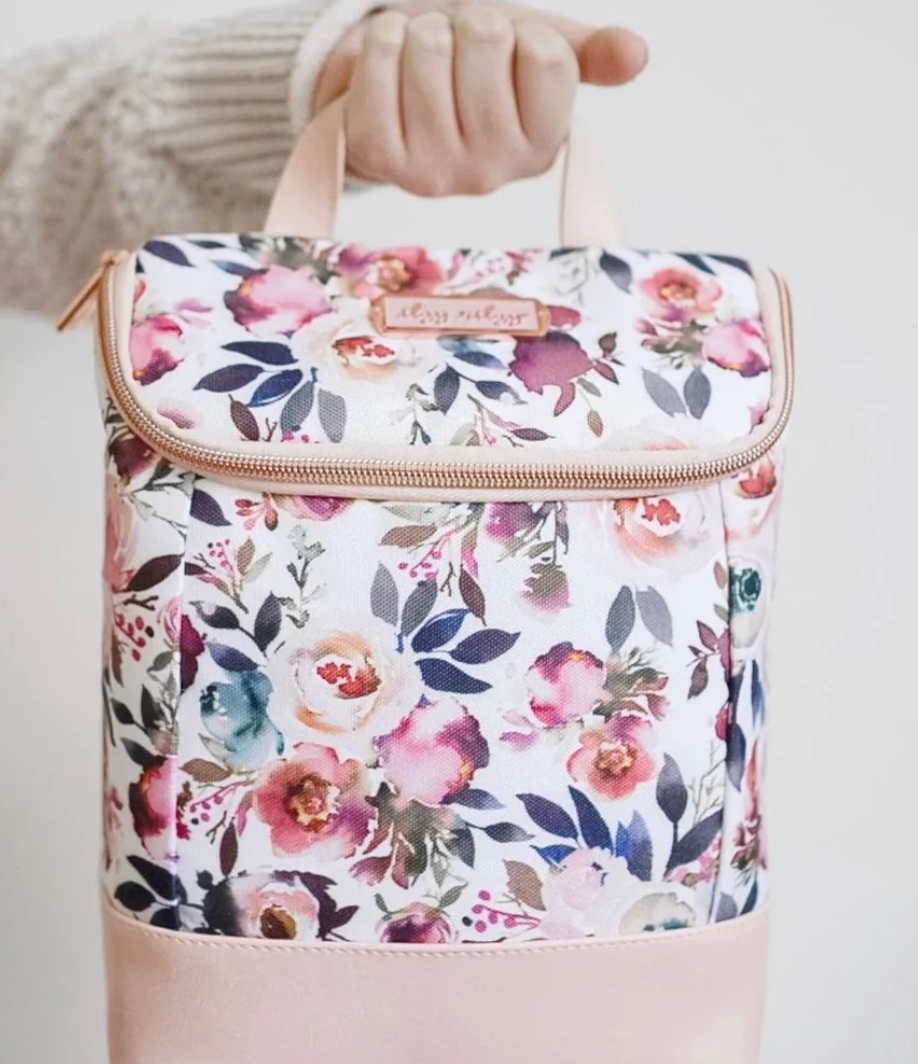 Blush Floral Chill Like A Boss Bottle Bag