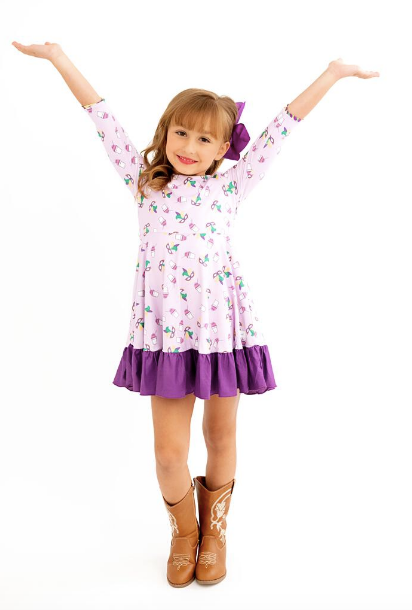 Evie's Closet Reversible Mardi Grass Dress