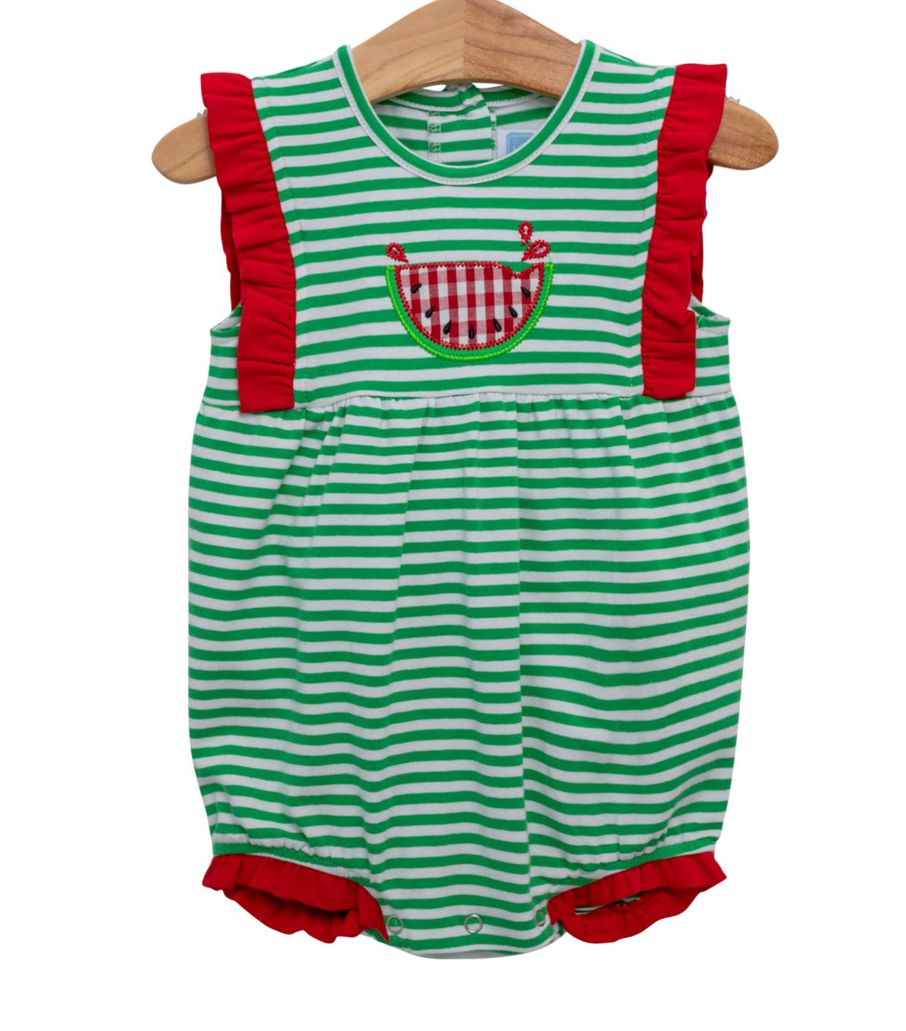 TSK Watermelon Applique Ruffle Bubble