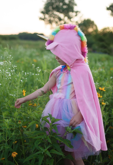 Toddler Unicorn Cape Pink