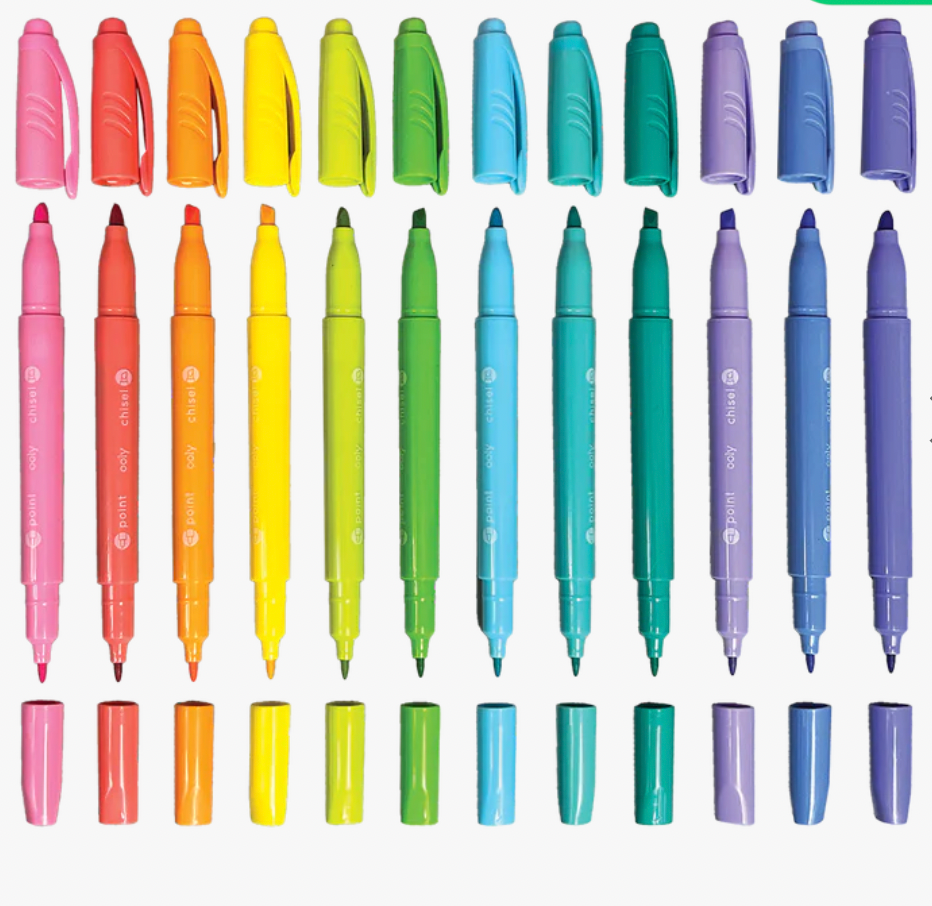 Pastel Hues Dual Tip Markers