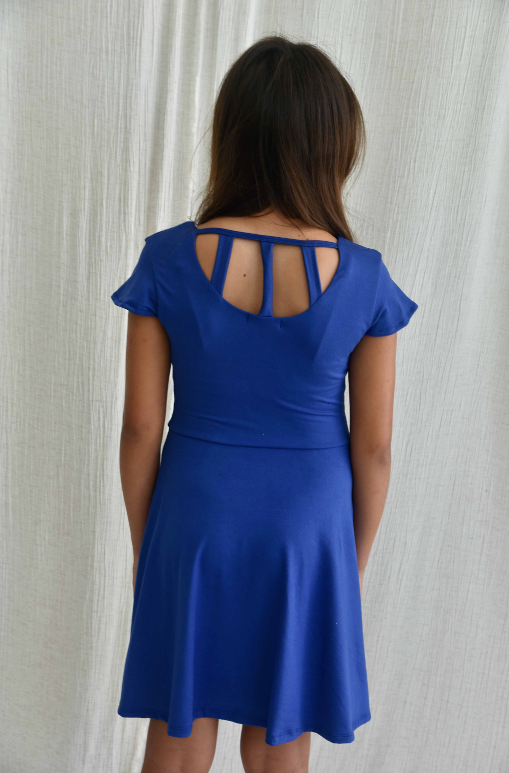 Eve Cobalt Blue Circle Dress