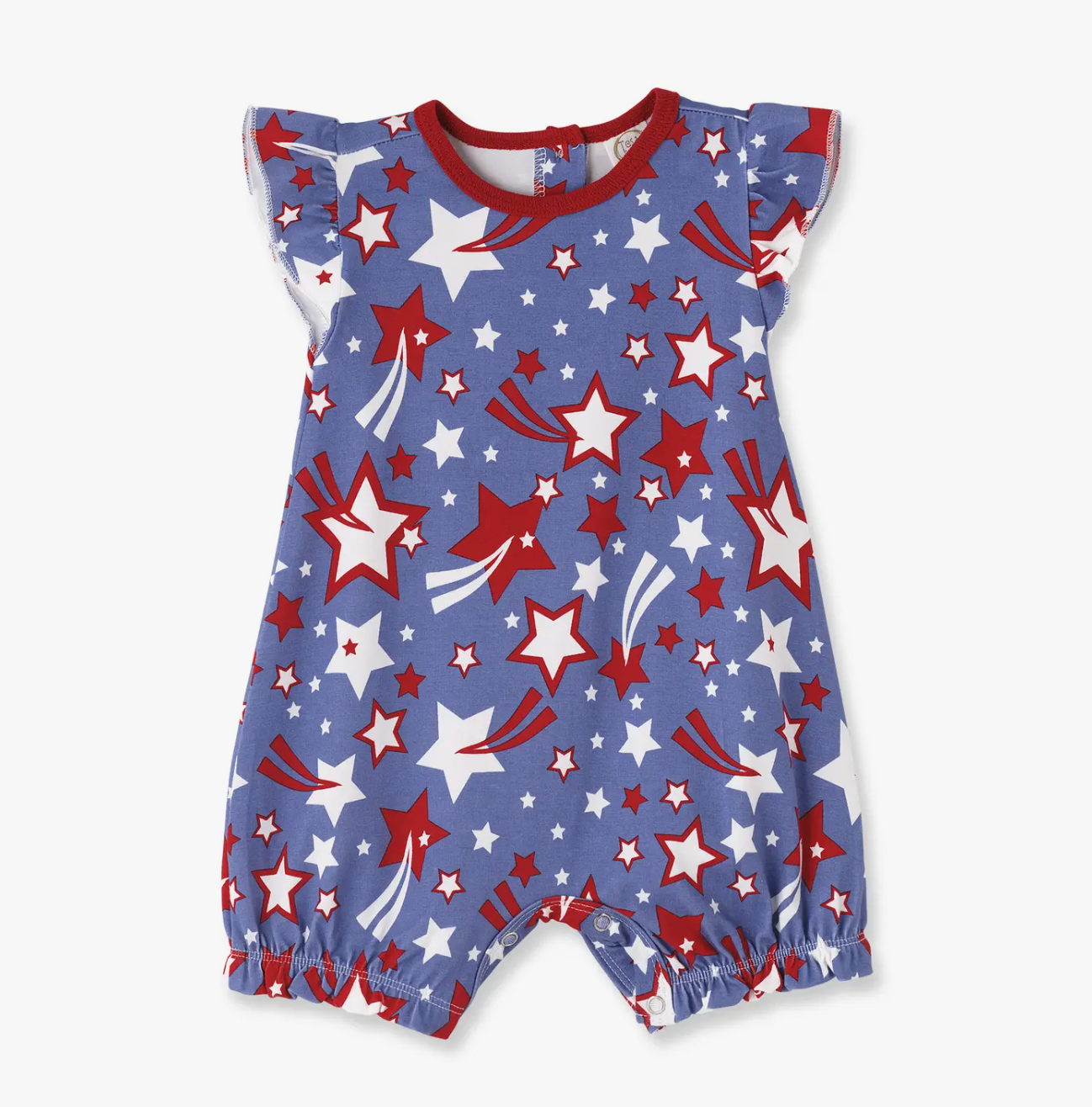Star Spangled 4th of July Bubble Romper