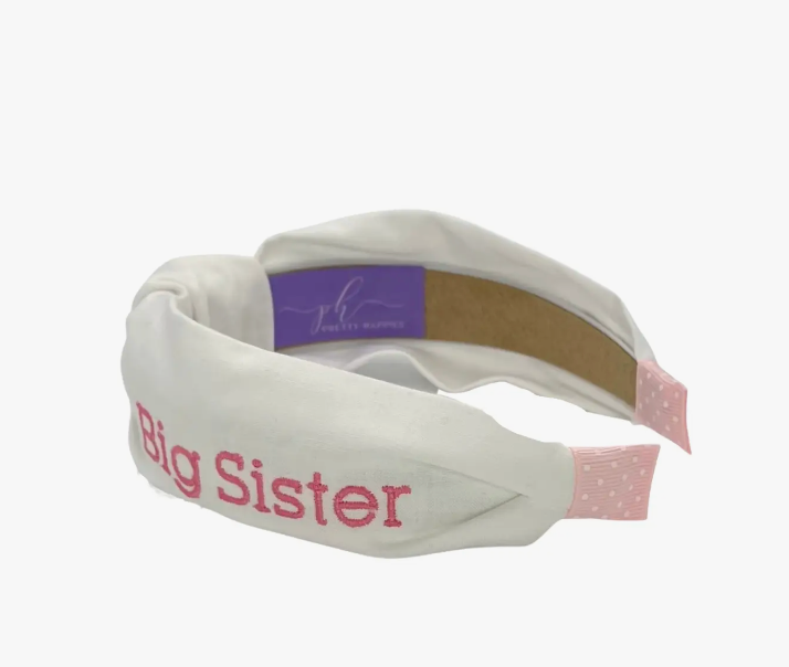 Big Sister Headband-White