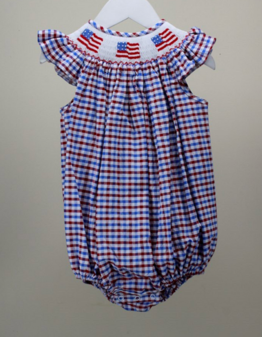 Red Blue & White Melanie Bubble
