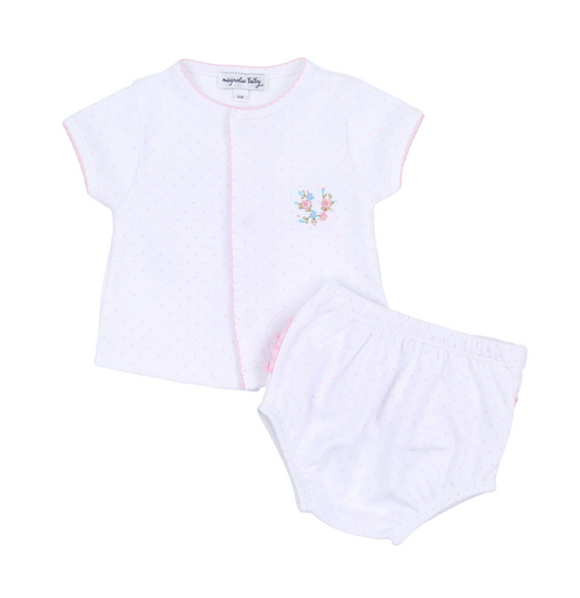 Annalise's Classics Emb Ruffle Diaper Set