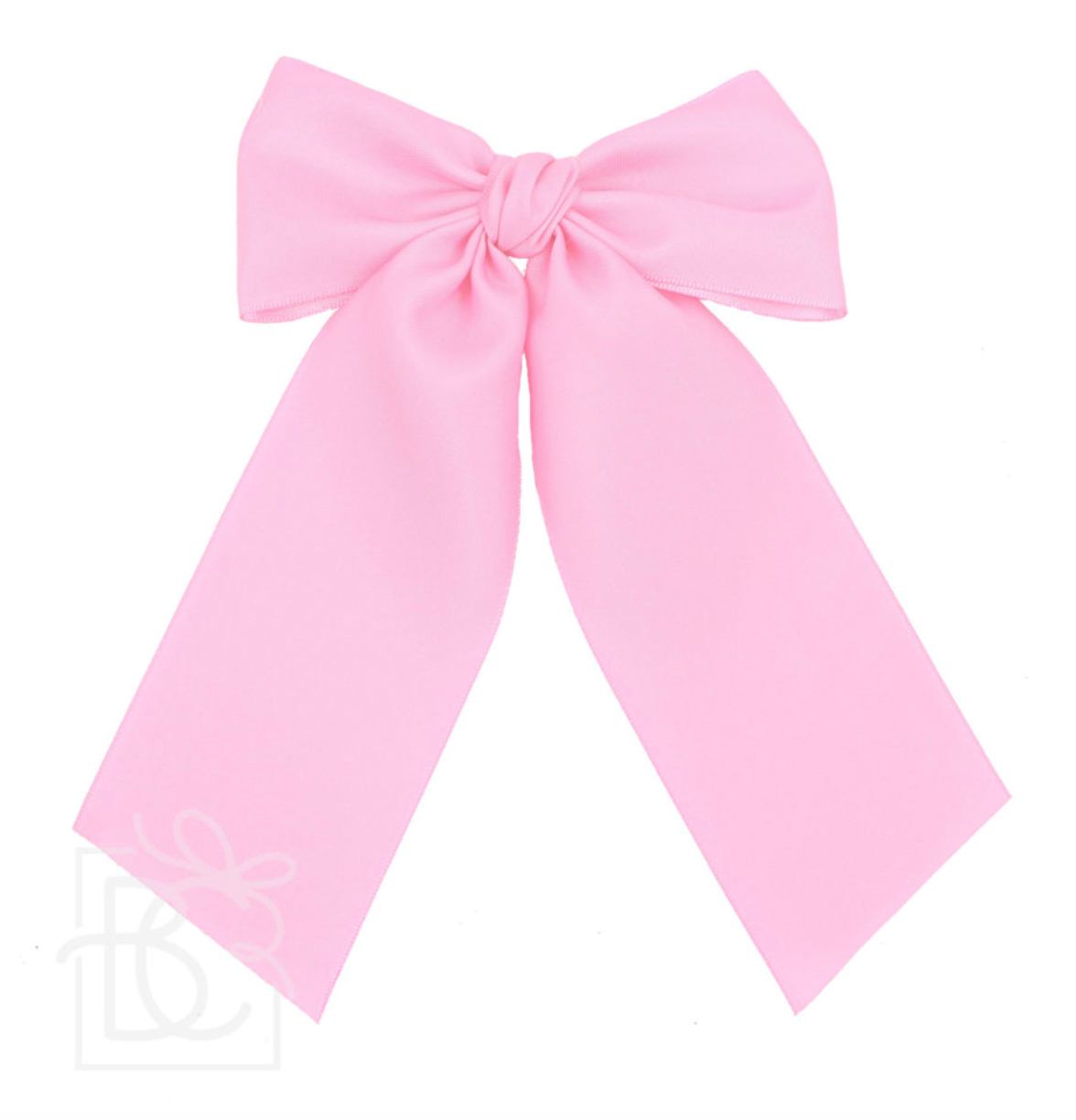 4.5'' OPAQUE SATIN BOW W/ EURO KNOT & TAILS