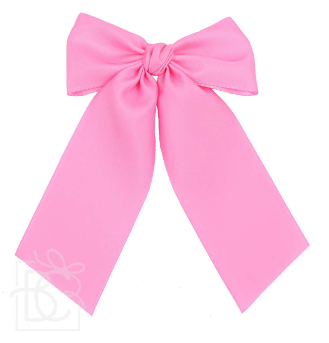 4.5'' OPAQUE SATIN BOW W/ EURO KNOT & TAILS