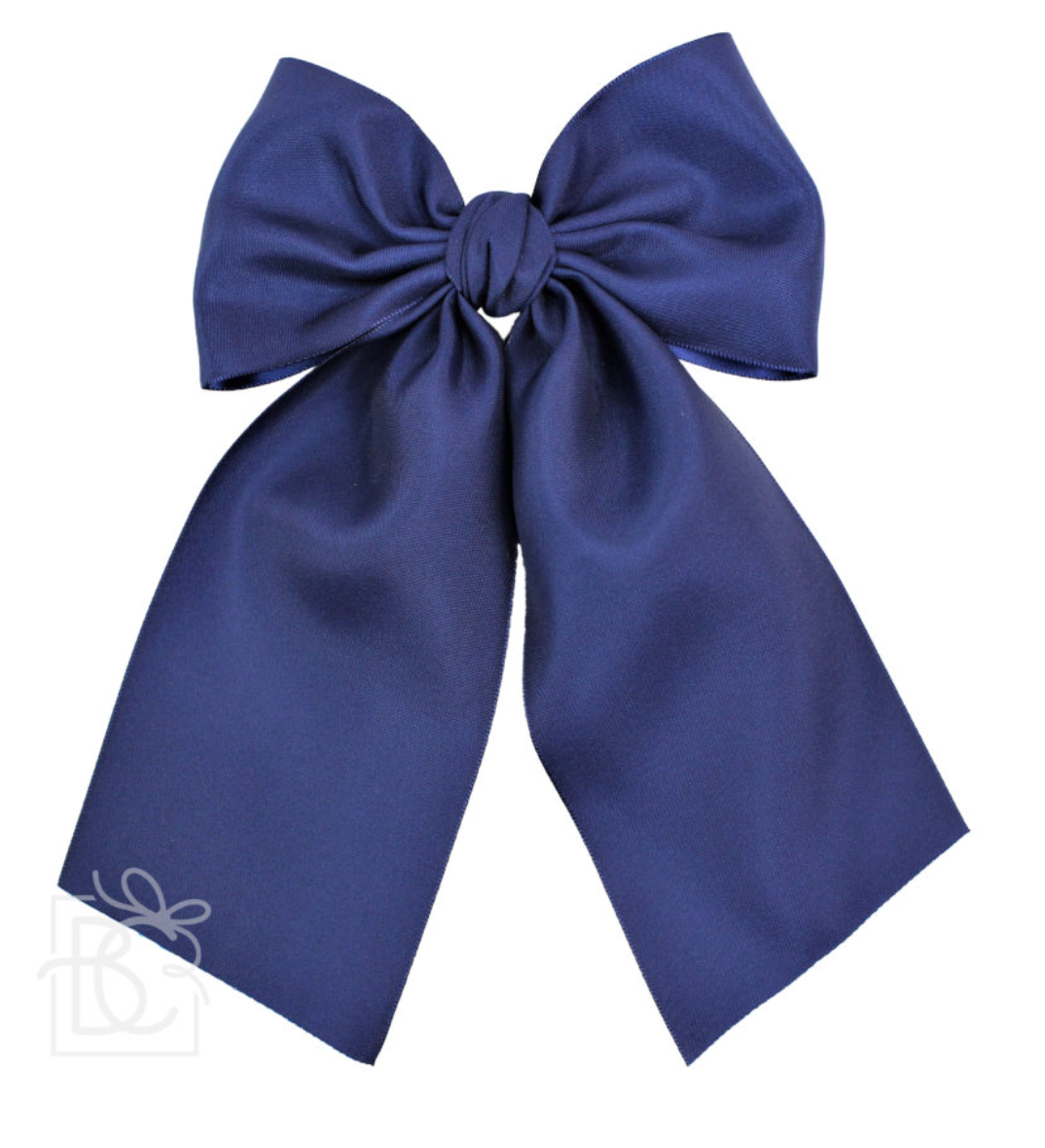 4.5'' OPAQUE SATIN BOW W/ EURO KNOT & TAILS