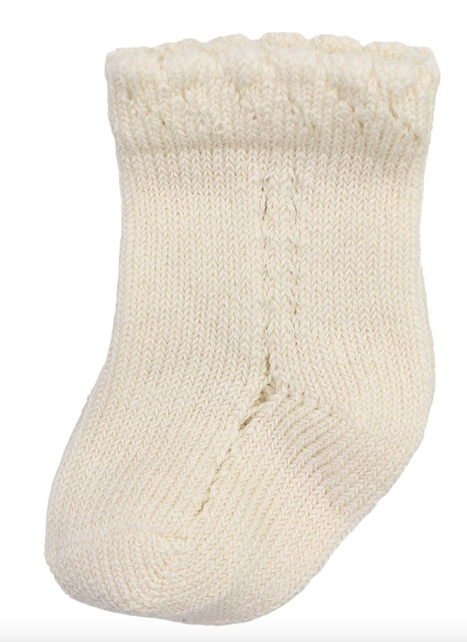 Newborn Open-Work Cotton Socks