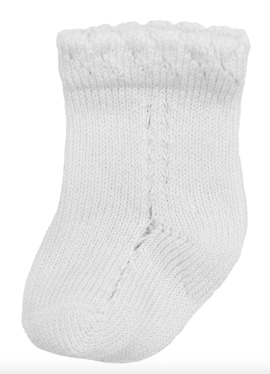 Newborn Open-Work Cotton Socks