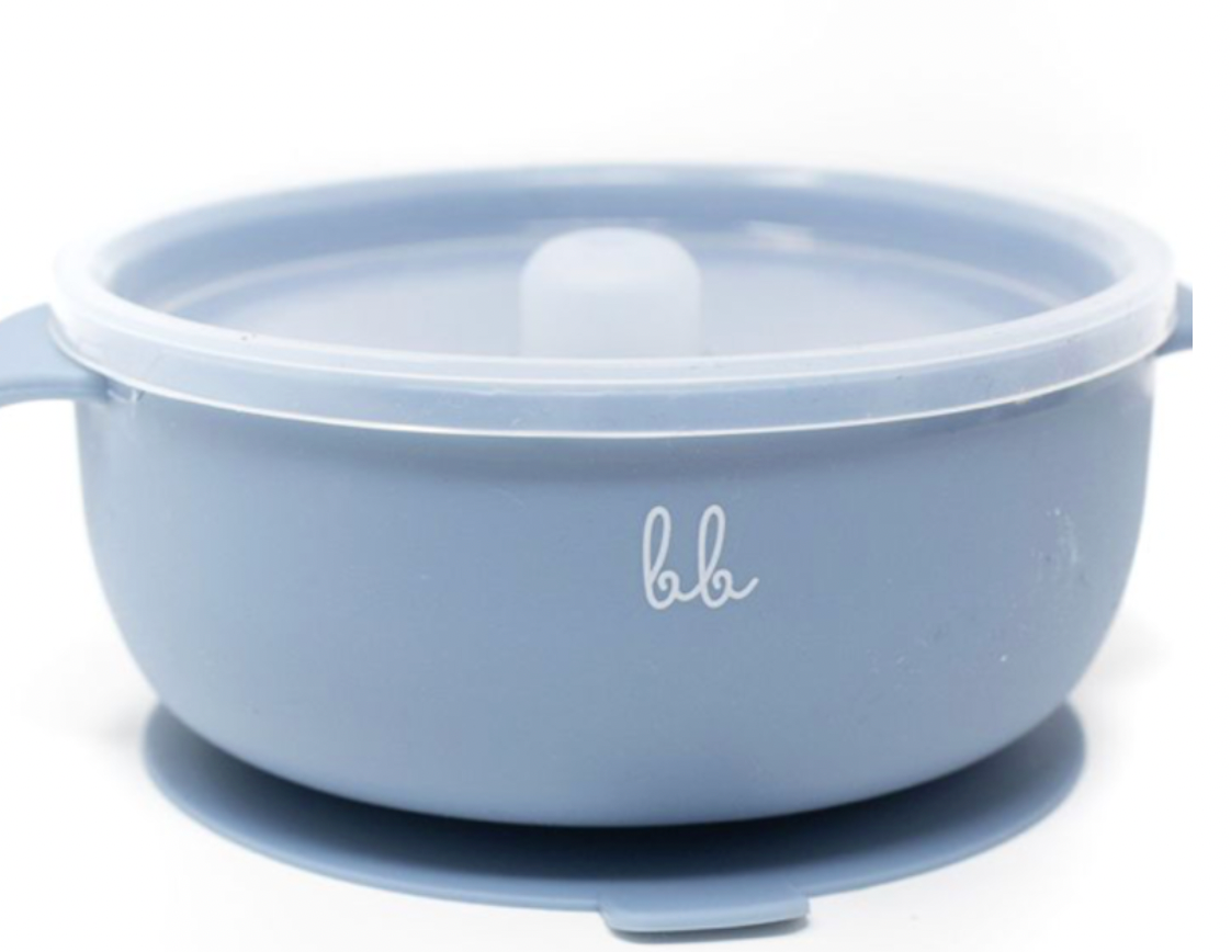 BB Silicone Suction Bowl w/Lid