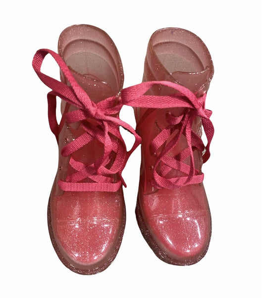 Pink Glitter Boots