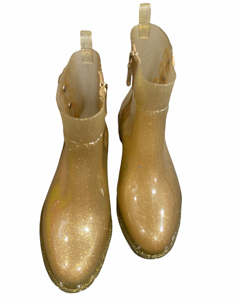 Gold Glitter Boots