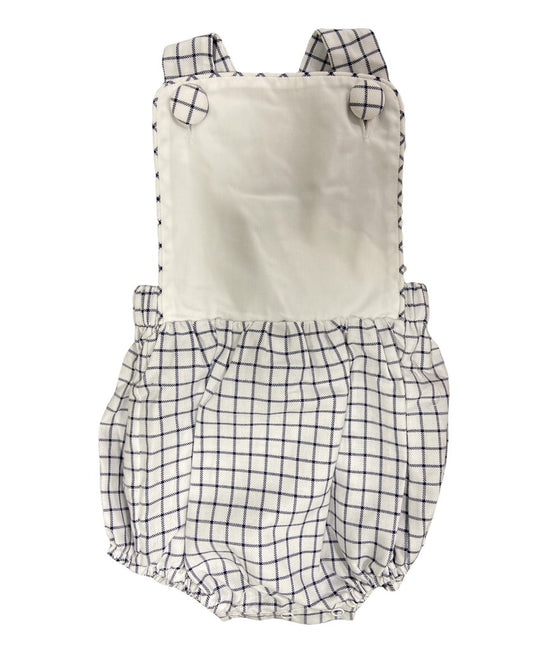 Blue Windowpane Sunsuit